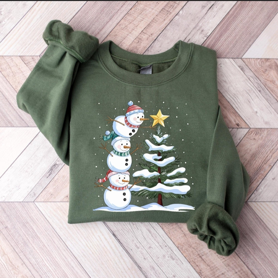 Snowman Tree Sweatshirt