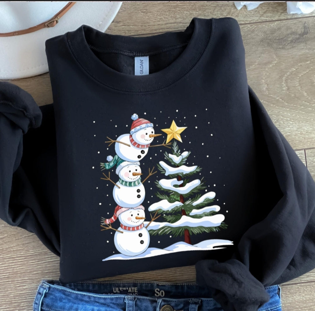 Snowman Tree Sweatshirt