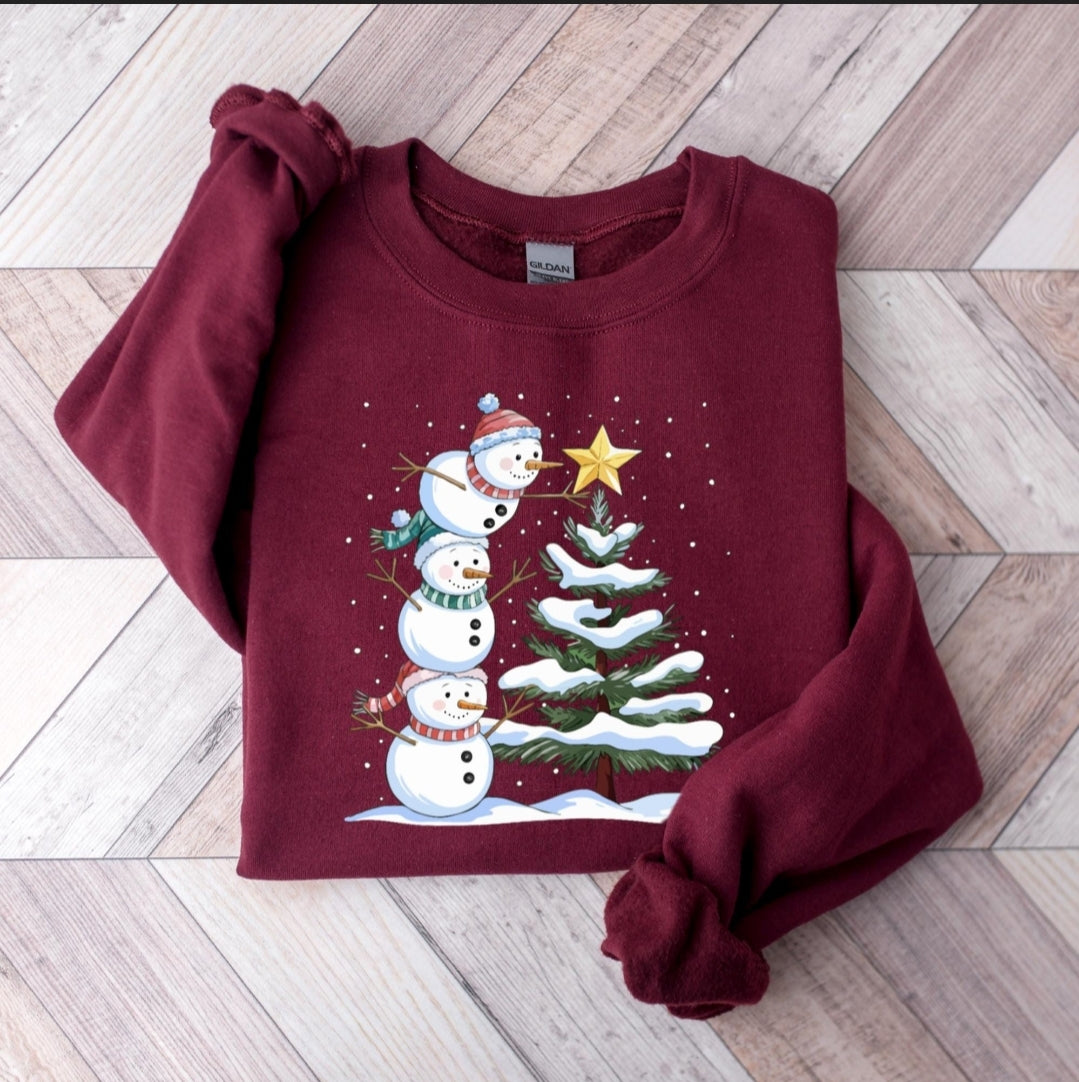 Snowman Tree Sweatshirt