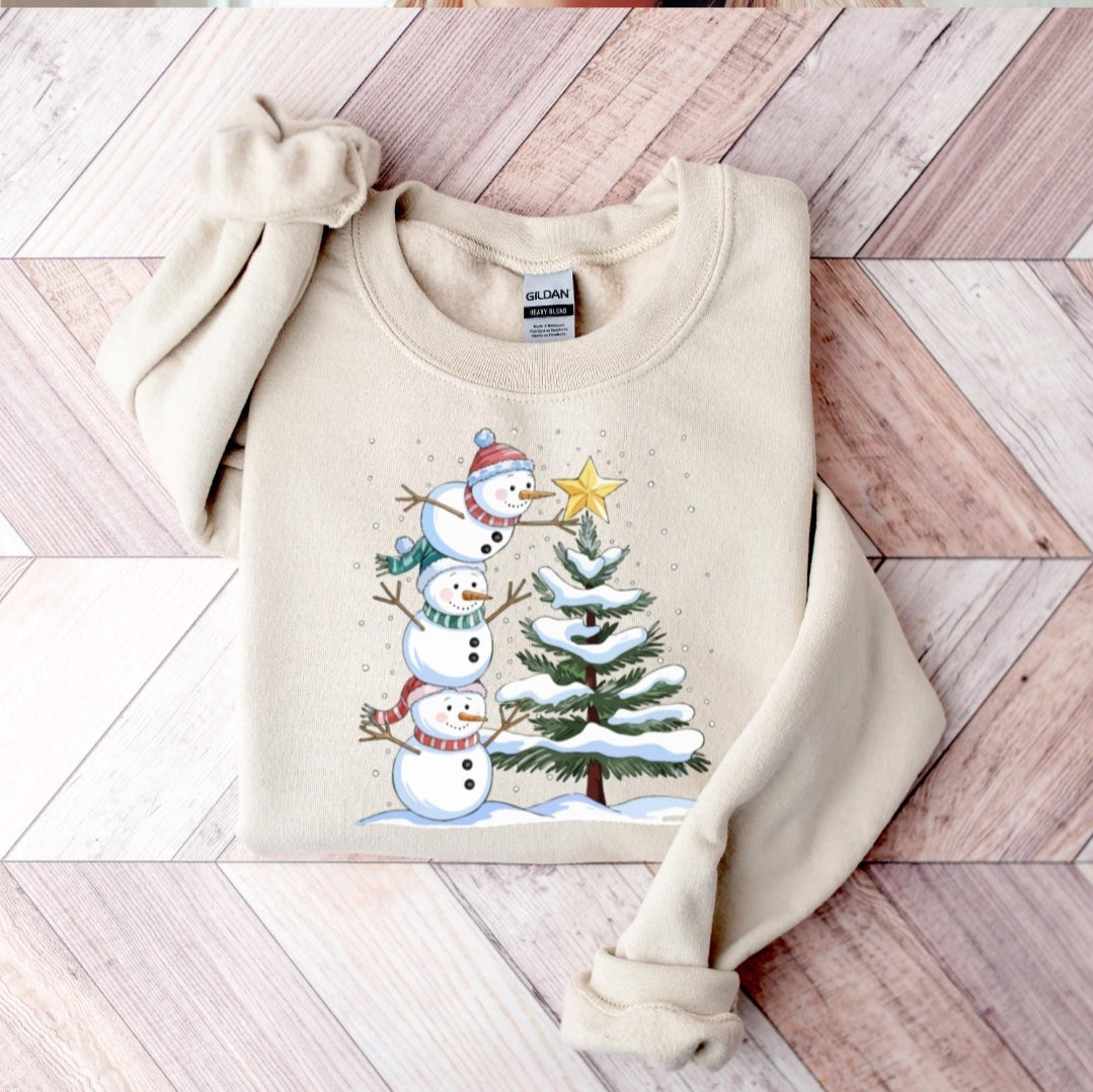 Snowman Tree Sweatshirt